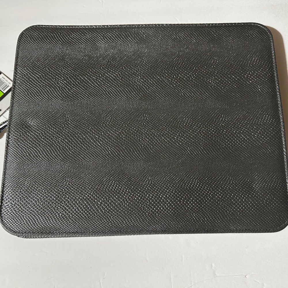 Unison Grey/Silver Leatherette Expandable Zip pocket. NWT